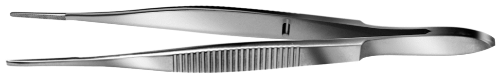 Wills Hospital Utility Forceps, 13.0 Mm Platform With Cross-Serrations, 4 1/8" (10.5 Cm)